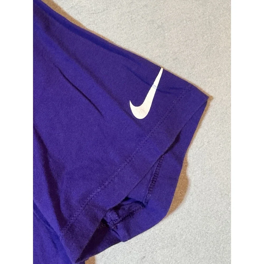 Nike Justin Jefferson Vikings T-shirt Adult Size L Purple & Yellow Bleed Purple
